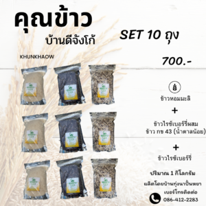 ข้าวหอมมะลิ+ข้าวไรต์เบอร์รี่ ข้าว กข 43 (น้ำตาลน้อย)+ข้าวไรต์เบอร์รี่